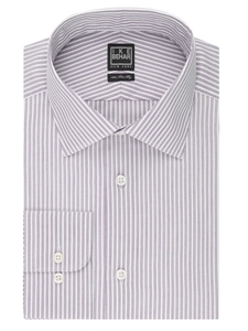 Ike Behar Black Label Regular Fit Stripe Dress Shirt Thistle 28B0755-538 - Dress Shirts | Sam's Tailoring Fine Men's Clothing