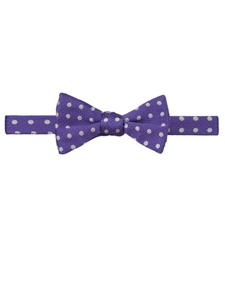 Robert Talbott Purple Polka Dot Design Best Of Class Time Square Bow Tie 564242C-07 - Spring 2016 Collection Bow Ties and Sets | Sam's Tailoring Fine Men's Clothing