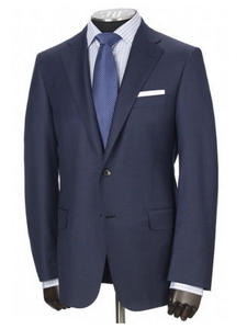 Hickey Freeman Navy Sharkskin Tasmanian Suit 51303031B003 - Fall 2015 Collection Suits | Sam's Tailoring Fine Men's Clothing