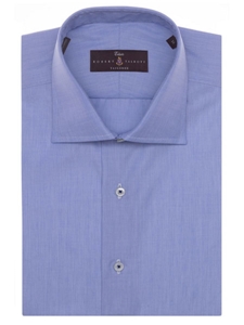 Robert Talbott French Blue Poplin Tailored Fit Estate Sutter Dress Shirt ETN16001-01 - Spring 2016 Collection Dress Shirts | Sam's Tailoring Fine Men's Clothing