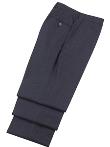 Blue Textured Fall Traveler Trousers  | Hickey FreeMan Trousers Collection | Sams Tailoring