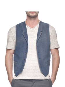 Medium Blue Day of Glory Steve Vest  | Eight Field of Freedom Vests New Collection  2016 | Sams Tailoring