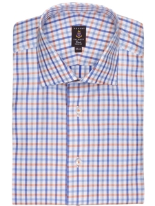 Peach, Cadet and Blue Check Estate Shirt | Robert Talbott Spring Collection 2016 | Sams Tailoring