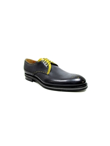 Grey Yellow Oxford Shoe| Jose Real Men's collection 2016 | Sams Tailoring