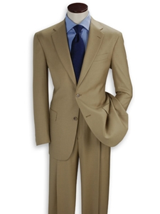 Hart Schaffner Marx Tan Solid Suit 195-750313-054 - Suits | Sam's Tailoring Fine Men's Clothing