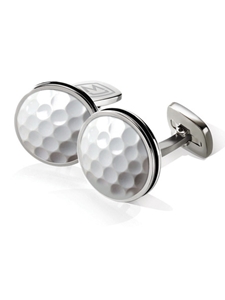 Golfball Boraded Round Cufflink | M-Clip New Cufflinks Collection 2016 | Sams Tailoring