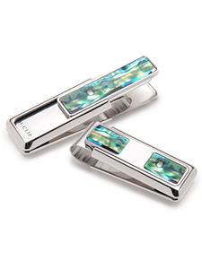 Mother of Pearl Green Abalone 2 Pocket Money Clip | M-Clip New Money Clip | Sams Tailoring