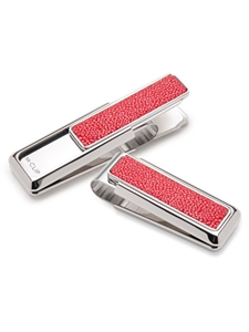 Genuine Red Stingray Money Clip  | M-Clip New Money Clip | Sams Tailoring