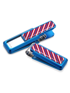 Red, White, & Blue Rep Tie Money Clip | M-Clip New Money Clip | Sams Tailoring