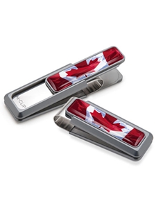 Canadian Flag Inlay Money Clip   | M-Clip New Money Clip | Sams Tailoring