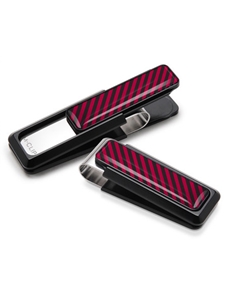 Black & Crimson Inlay Money Clip  | M-Clip New Money Clip | Sams Tailoring