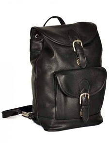 Black Medium Backpack with Front Buckle Pocket | Aston Leather  Men's New Bags 2016 | Sams Tailoring