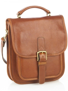 Tan Medium Shoulder Bag With Buckle Closure | Aston Leather New Bags  2016 | Sams Tailoring