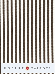 White & Dark Brown Narrow Stripe Custom Shirt | Robert Talbott Custom Shirts | Sams Tailoring