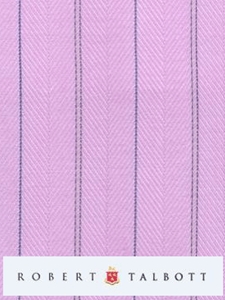 Pencil Stripe Pink Herringbone Custom Shirt  | Robert Talbott Custom Shirts | Sams Tailoring