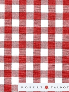 White & Red Check Custom Shirt | Robert Talbott Custom Shirts | Sams Tailoring