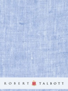 Sky Blue Linen Custom Dress Shirt  | Robert Talbott Custom Shirts | Sams Tailoring