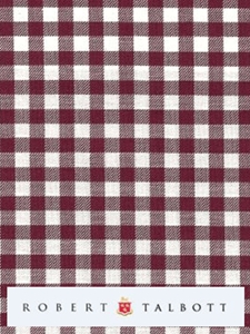 White & Red Twill Check Custom Shirt | Robert Talbott Custom Shirts | Sams Tailoring