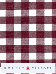 White & Red 3/8" Check Custom Shirt  | Robert Talbott Custom Shirts | Sams Tailoring