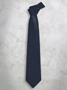 White Thick Polka Dots Precious Silk Tie | Italo Ferretti Super Class Collection | Sam's Tailoring