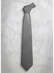 Thick Black Polka Dots Precious Silk Tie | Italo Ferretti Super Class Collection | Sam's Tailoring