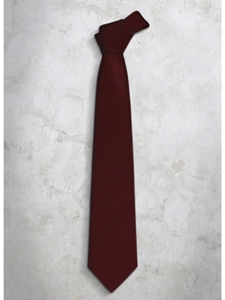 Red Classic Stripes Refined Silk Tie | Italo Ferretti Super Class Collection | Sam's Tailoring