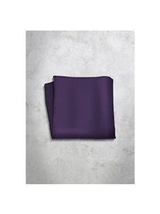 Violet Silk Satin Men's Handkerchief | Italo Ferretti Super Class Collection | Sam's Tailoring