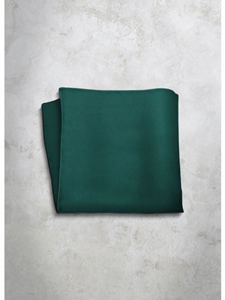 Green Silk Satin Men's Handkerchief | Italo Ferretti Super Class Collection | Sam's Tailoring