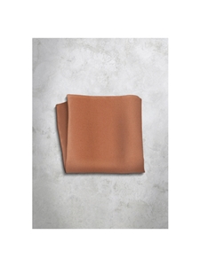 Brown Silk Satin Men's Handkerchief | Italo Ferretti Super Class Collection | Sam's Tailoring