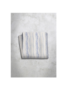 White & Blue Pattren Design Silk Satin Men's Handkerchief  | Italo Ferretti Super Class Collection | Sam's Tailoring