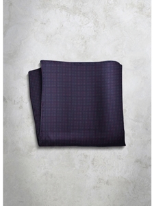 Purple Polka Dots Silk Men's Handkerchief | Italo Ferretti Super Class Collection | Sam's Tailoring