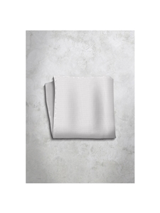 White Polka Dots Silk Men's Handkerchief | Italo Ferretti Super Class Collection | Sam's Tailoring