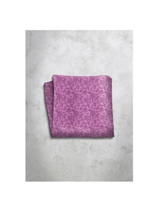 Pink Pattern Design Silk Satin Men's Handkerchief  | Italo Ferretti Super Class Collection | Sam's Tailoring