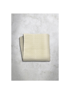 Light Grey Pattern Design Silk Satin Men's Handkerchief  | Italo Ferretti Super Class Collection | Sam's Tailoring