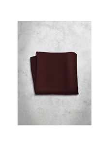 Bordeaux Stripes Design Silk Satin Men's Handkerchief  | Italo Ferretti Super Class Collection | Sam's Tailoring