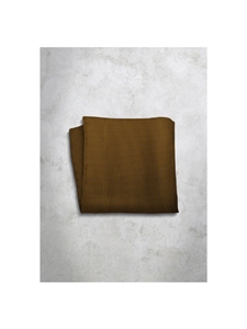 Dark Brown Polka Dots Design Silk Satin Men's Handkerchief | Italo Ferretti Super Class Collection | Sam's Tailoring