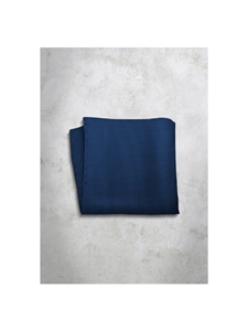Blue Polka Dots Design Silk Satin Men's Handkerchief | Italo Ferretti Super Class Collection | Sam's Tailoring