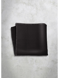 Polka Dots Design Silk Satin Men's Handkerchief | Italo Ferretti Super Class Collection | Sam's Tailoring