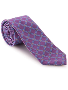 Robert Talbott Purple with Medallion Ambassador Estate Tie 40200I0-04 - Spring 2016 Collection Estate Ties | Sam's Tailoring Fine Men's Clothing