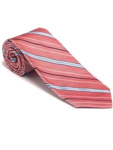 Robert Talbott Red Stripe Summer Stripe Best of Class Tie 58231E0-04 - Spring 2016 Collection Best Of Class Ties | Sam's Tailoring Fine Men's Clothing