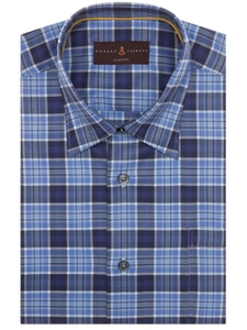 Robert Talbott Blue with Check Design Classic Fit Anderson II Sport Shirt LUM36075-01 - Spring 2016 Collection Sport Shirts | Sam's Tailoring Fine Men's Clothing