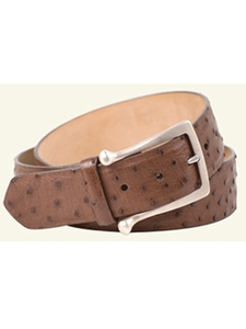 silver ostrich belts
