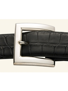 "The Bevel" – 1 1/8” Buckle  | W.Kleinberg Sterling Buckles Collection | Sam's Tailoring