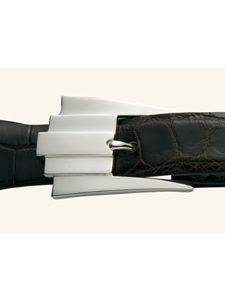 "The Santa Fe" – 1” Buckle | W.Kleinberg Sterling Buckles Collection | Sam's Tailoring