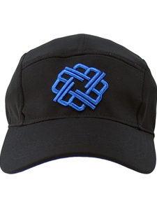 Black With Blue Five Panel Hat | Betenly Golf Hats Collection | Sam's Tailoring