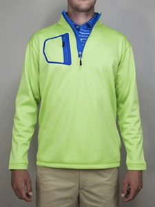 Lime "Victory" Quater Zip Pullover | Betenly Golf Sweaters Collection | Sam's Tailoring
