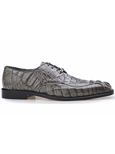 Grey Hornback Crocodile Chapo Shoe | Belvedere Fall Collection | Sams Tailoring