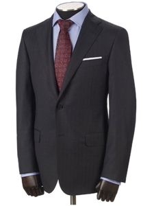 Hickey Freeman Charcoal Stripe Super 170's "Wish" Suit 55302502B003 - Suits | Sams Tailoring