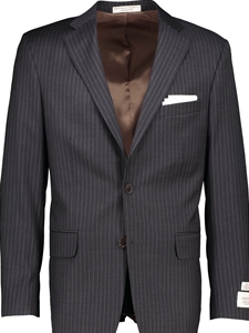 Charcoal Pinstripe H-Tech Modern Fit Performance Wool Suit | Hardwick fall 2017 collection | Sam's Tailoring