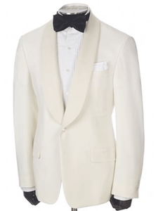 Ivory Shawl Super 150's Tasmanian Wool Jacket | Hickey FreeMan Jackets | Sams Tailoring